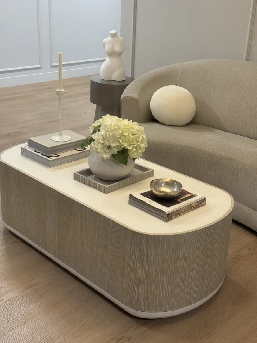 Interior of the Lymphyx lymphatic massage studio in Beverly Hills — a serene, clinical-calm treatment lounge